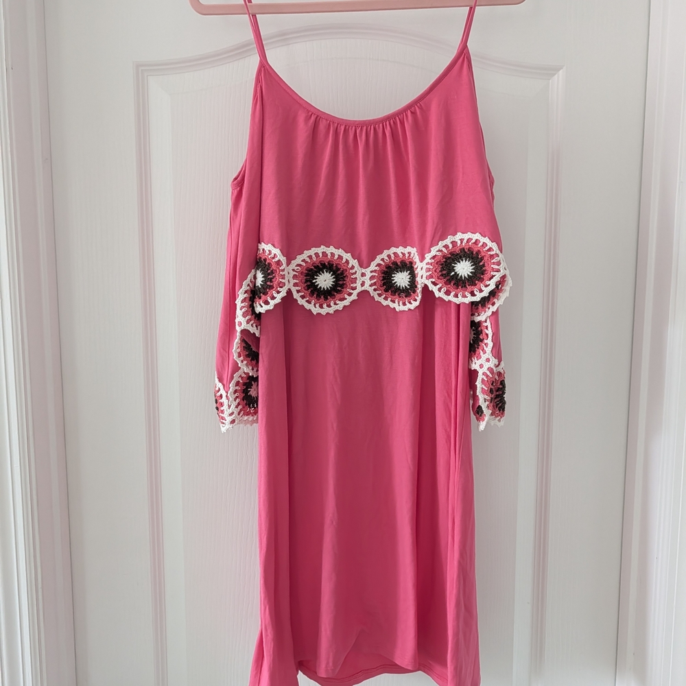 VaVa By Joy Han Pink Floral Embellished Women's Dress